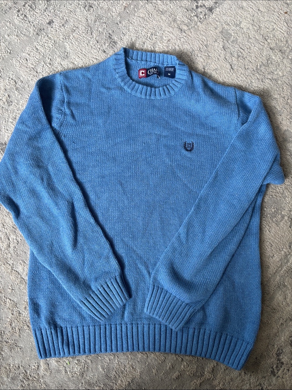 Chaps Men's Light Blue Crewneck Sweater